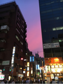 夏の夕暮れ