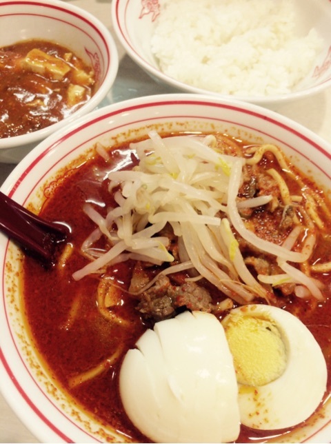 蒙古タンメン中本御徒町店 北極ラーメンレディースセット